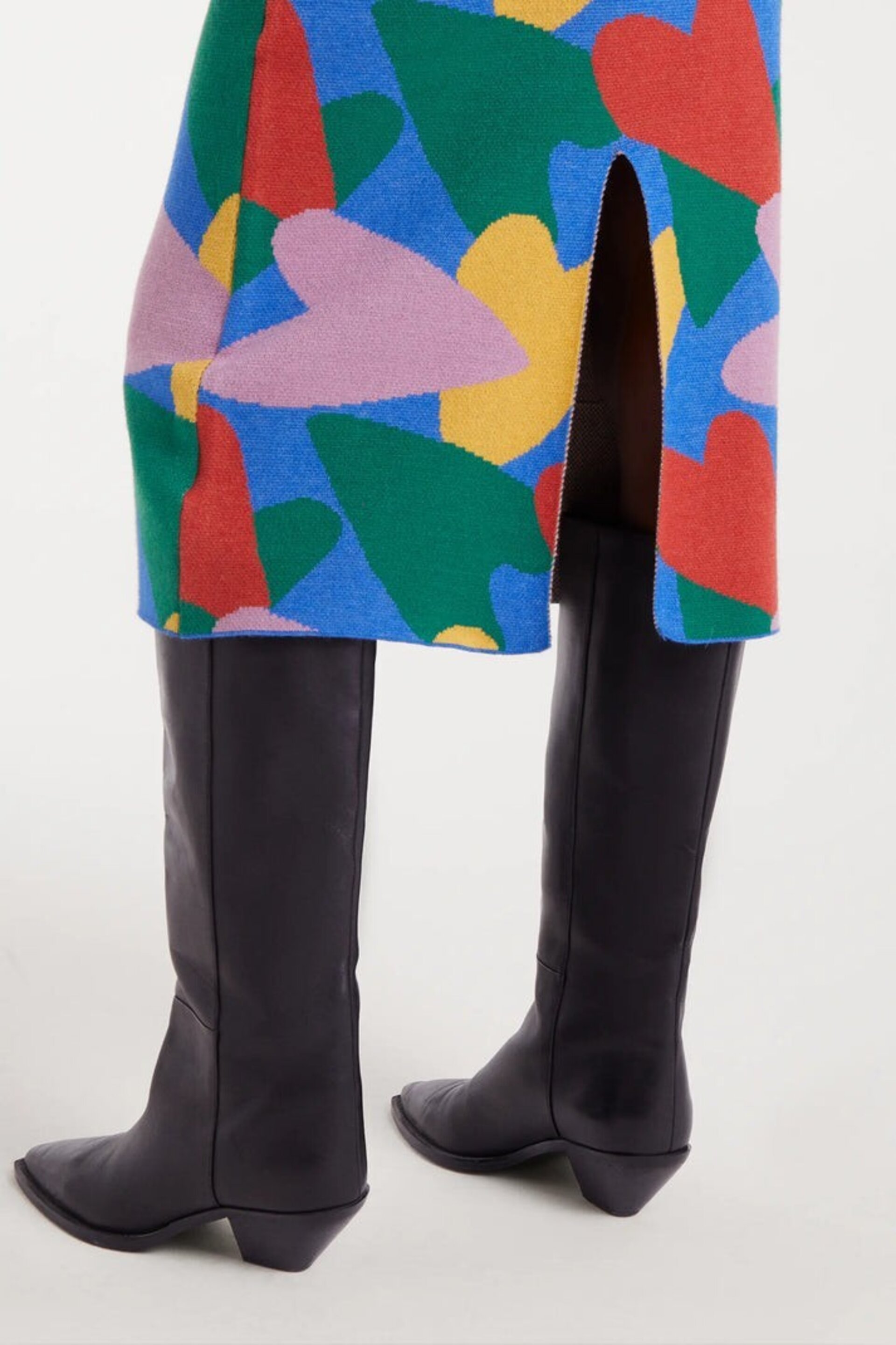 Falda midi de punto con estampado Cupido compañía fantástica - 4