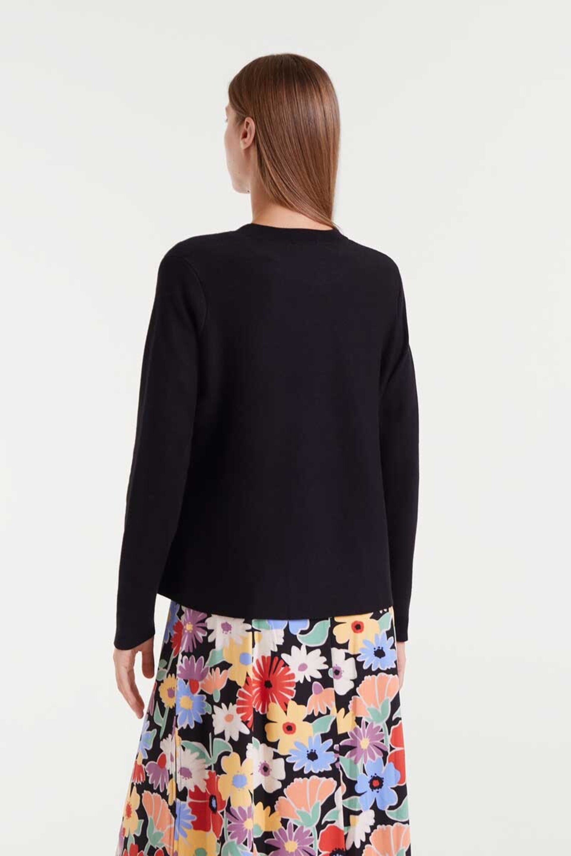 Jersey de punto evasé negro compañía fantástica - 5