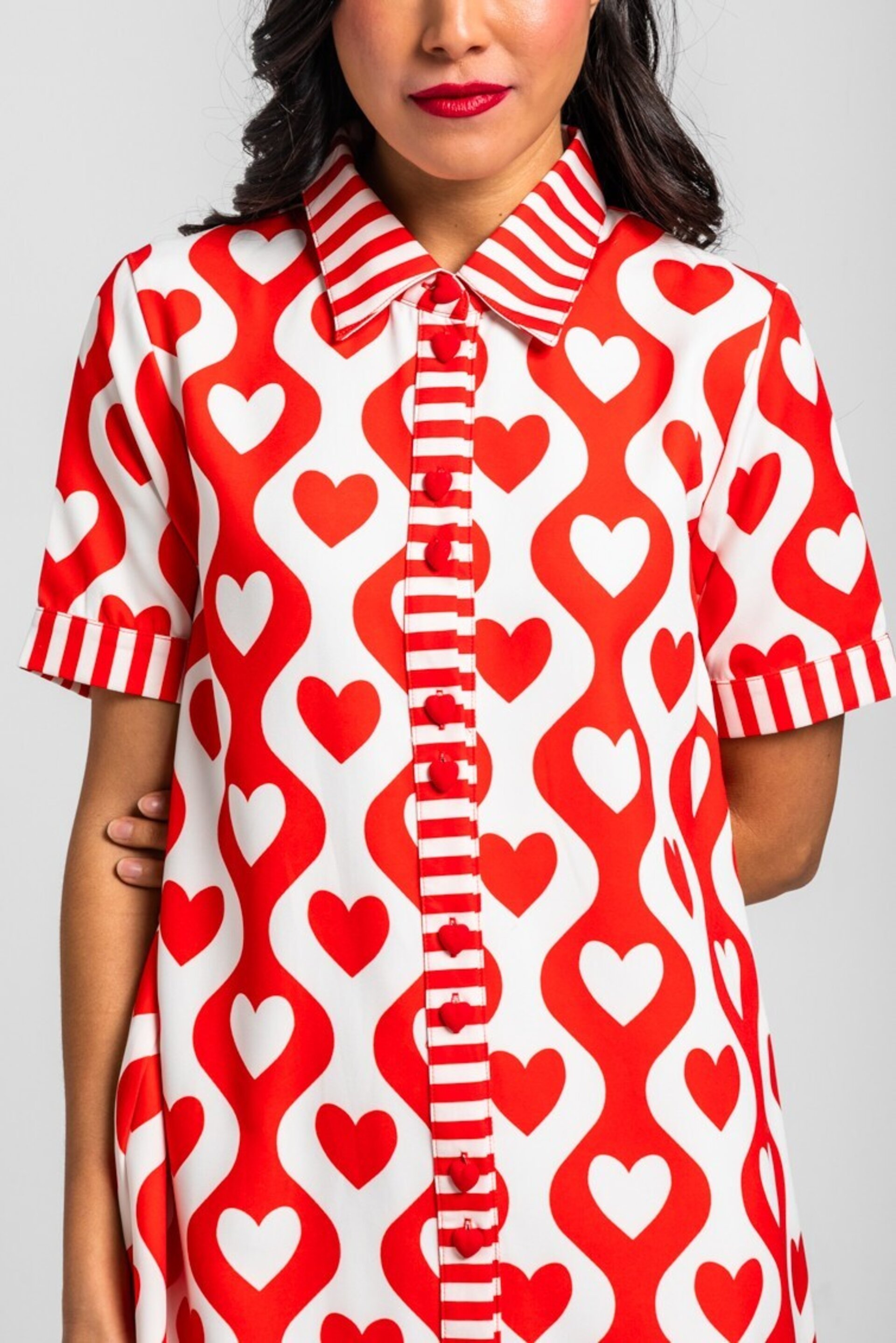 Vestido camisero corto lady-more amor por favor de lolina - 6