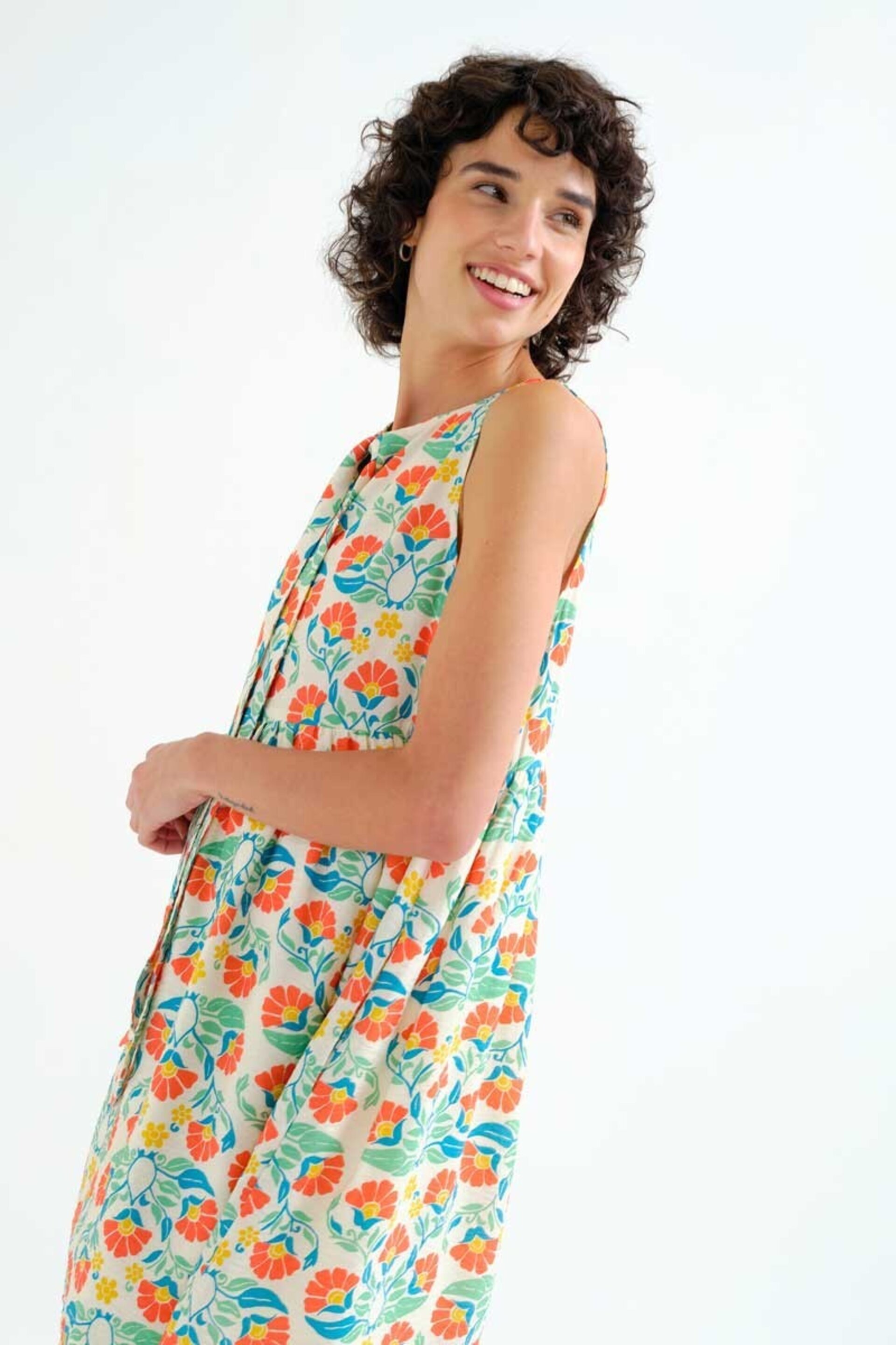 Vestido corto con estampado small Royal compañía fantástica - 2