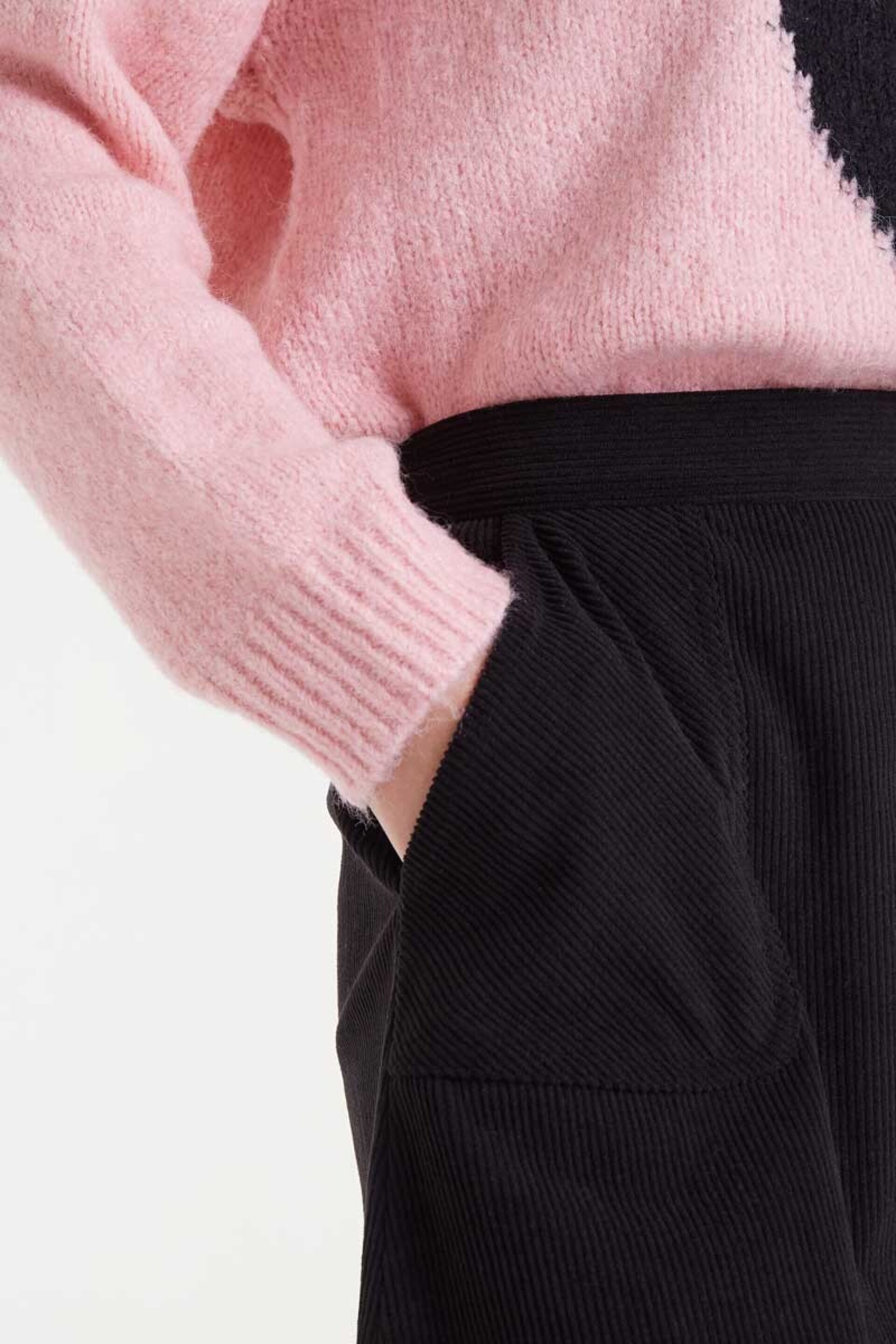 Falda corta de pana negra compañía fantástica - 2