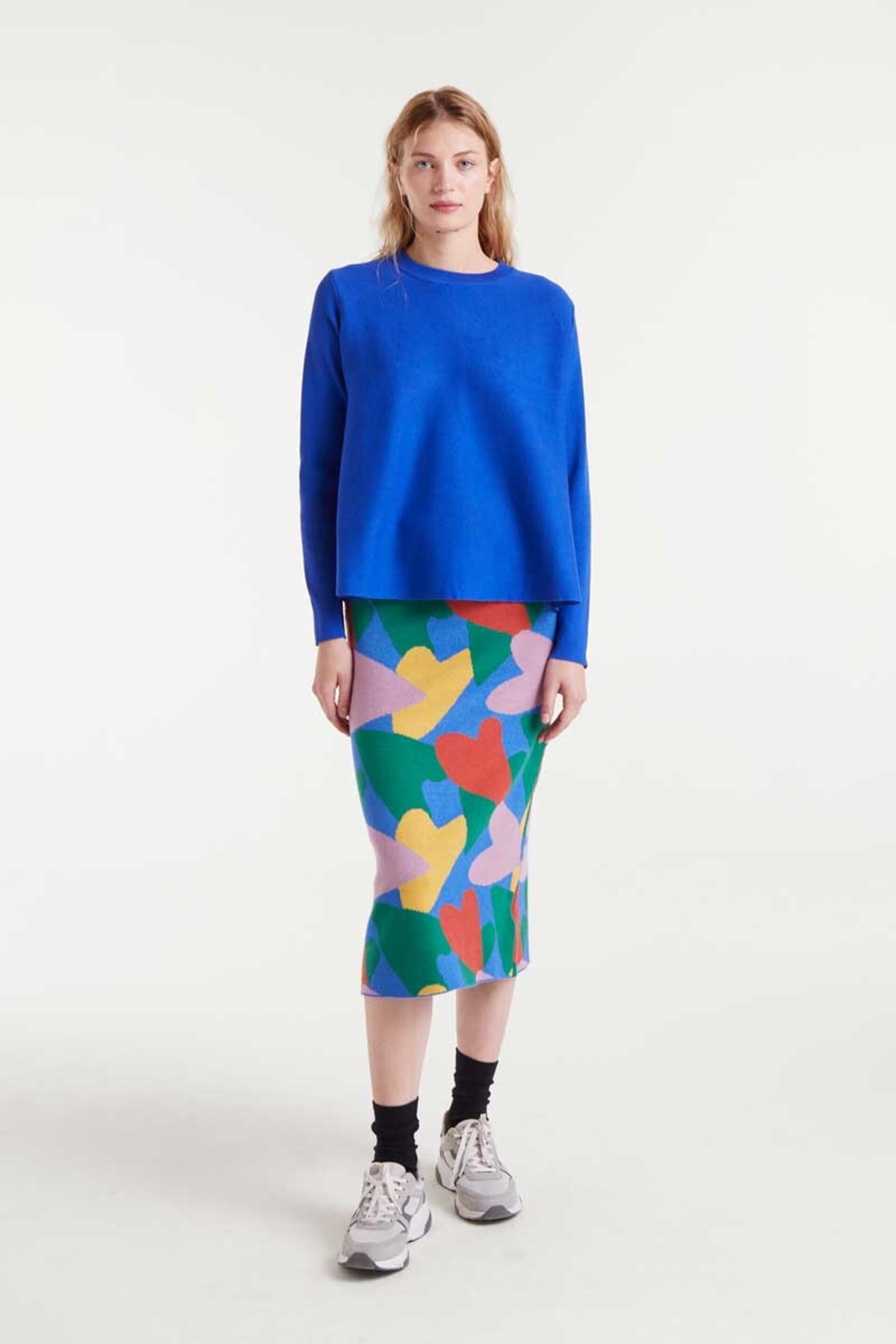 Jersey de punto evasé azul compañía fantástica - 4