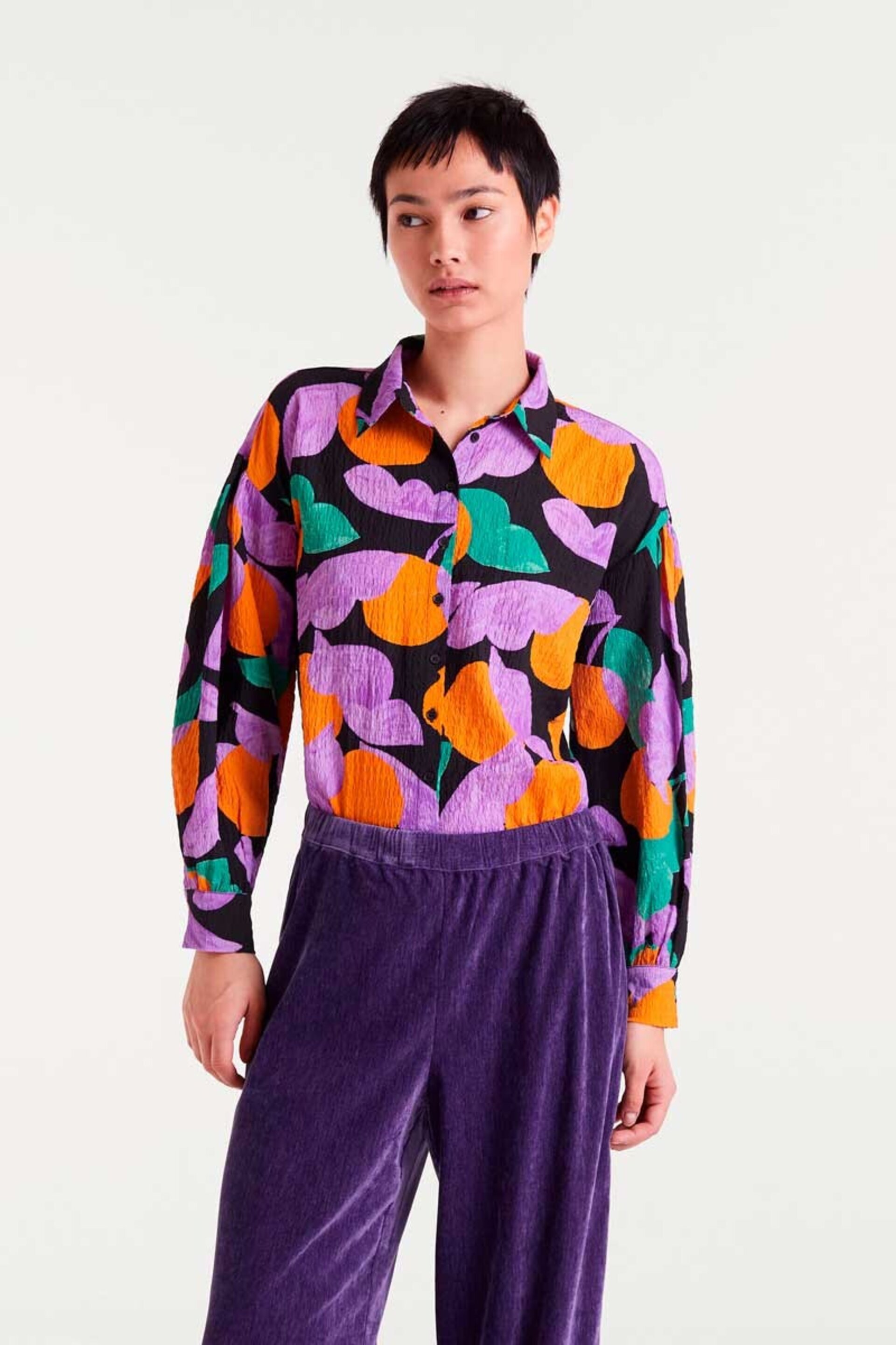 Camisa con estampado apricot compañía fantástica - 1