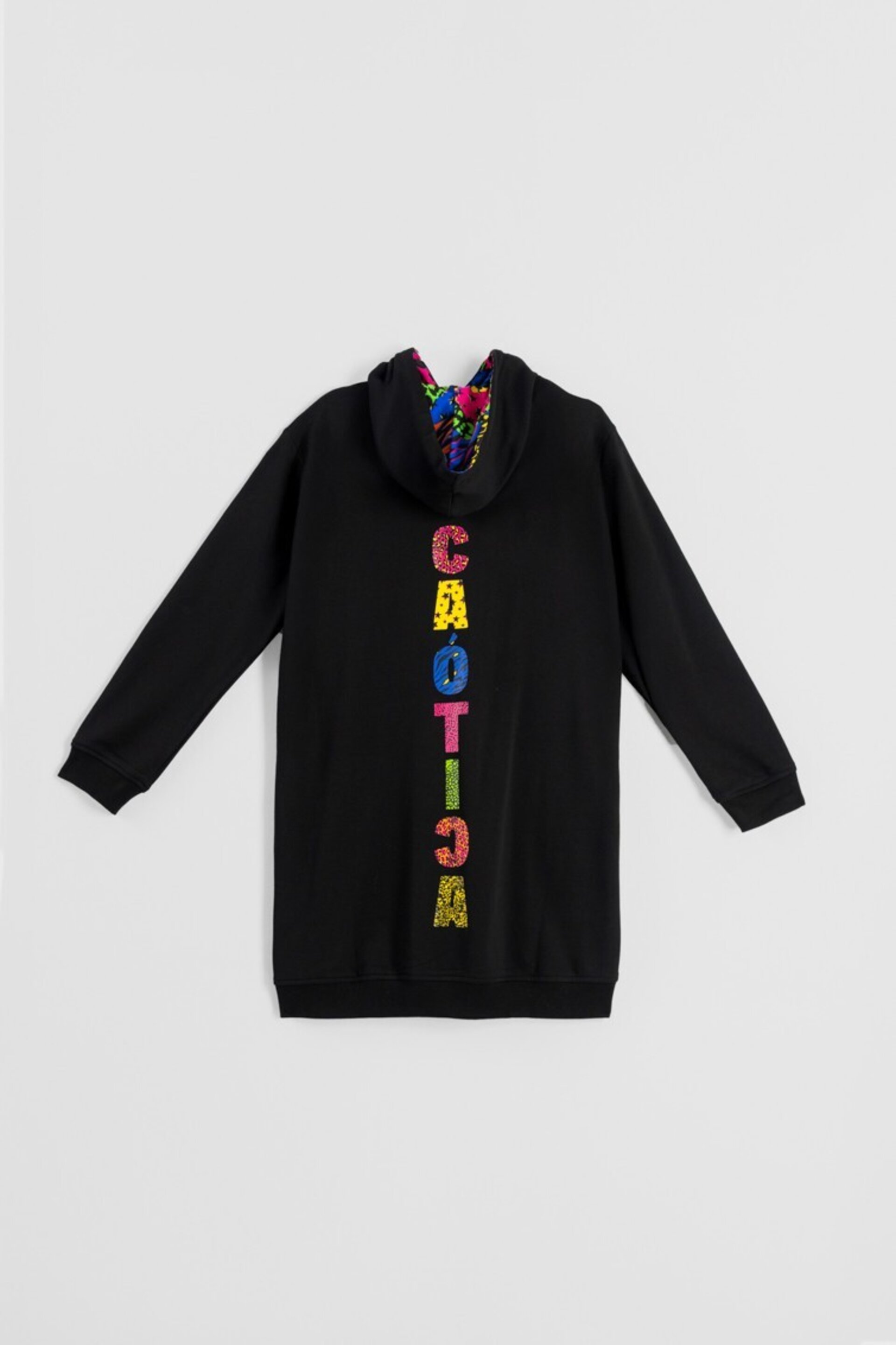 Vestido sudadera de estampado variado de animal print caótica Lolina - 7