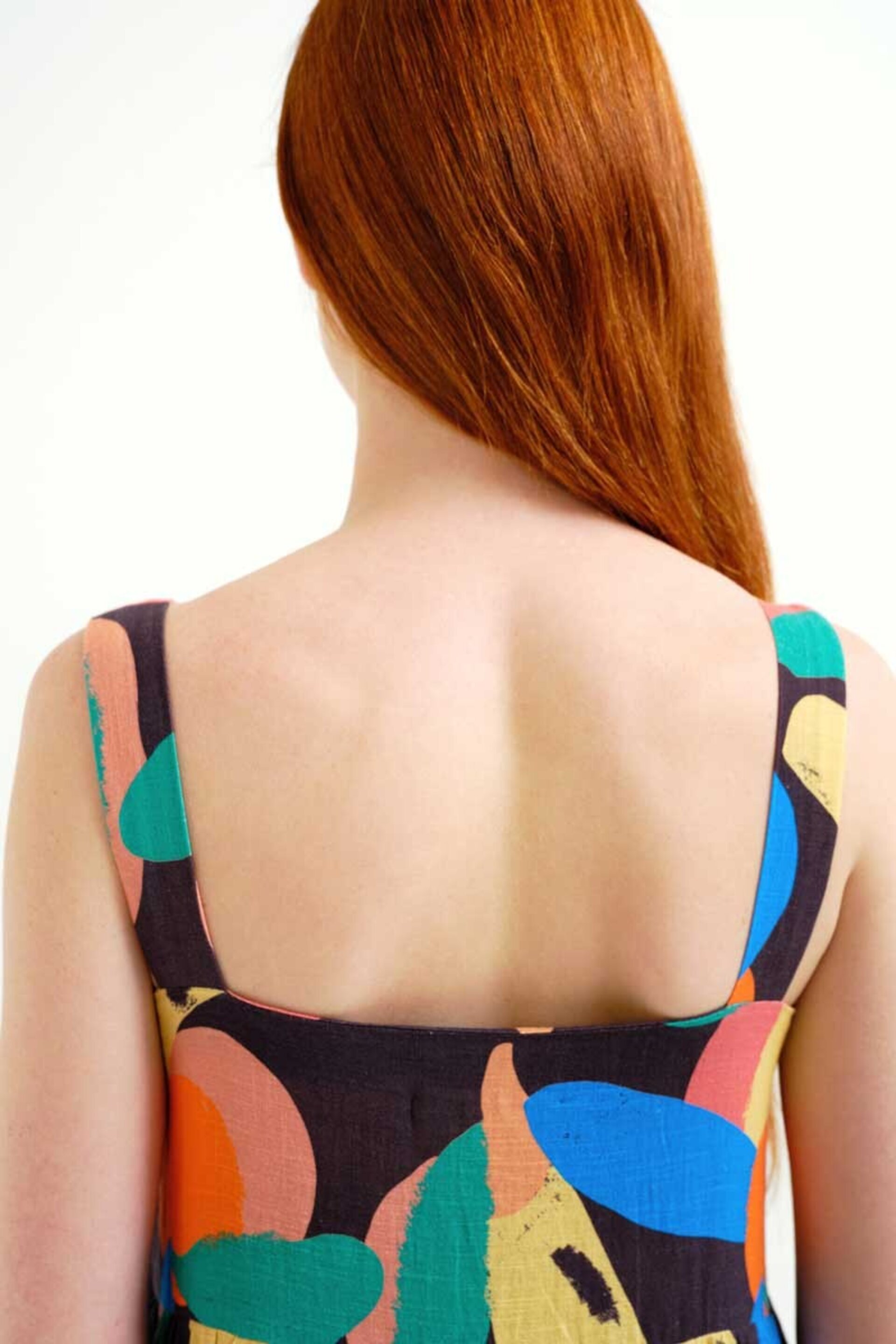 Vestido largo con estampado tutti frutti big compañía fantástica - 3