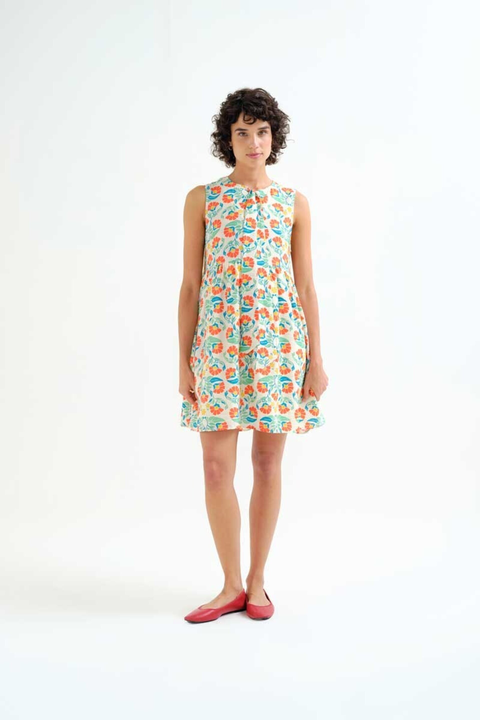 Vestido corto con estampado small Royal compañía fantástica - 1