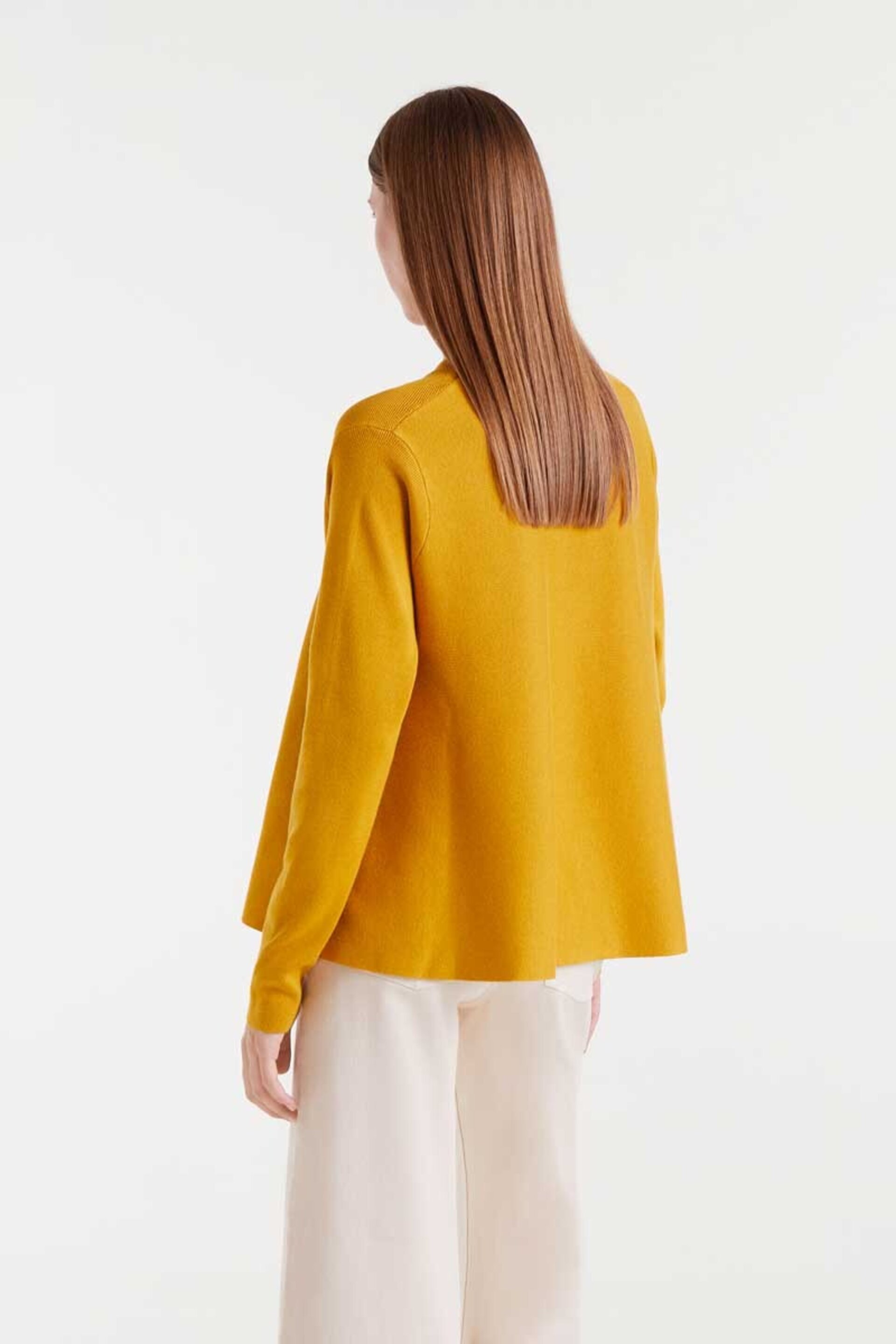 Jersey de punto evasé mostaza compañía fantástica - 4