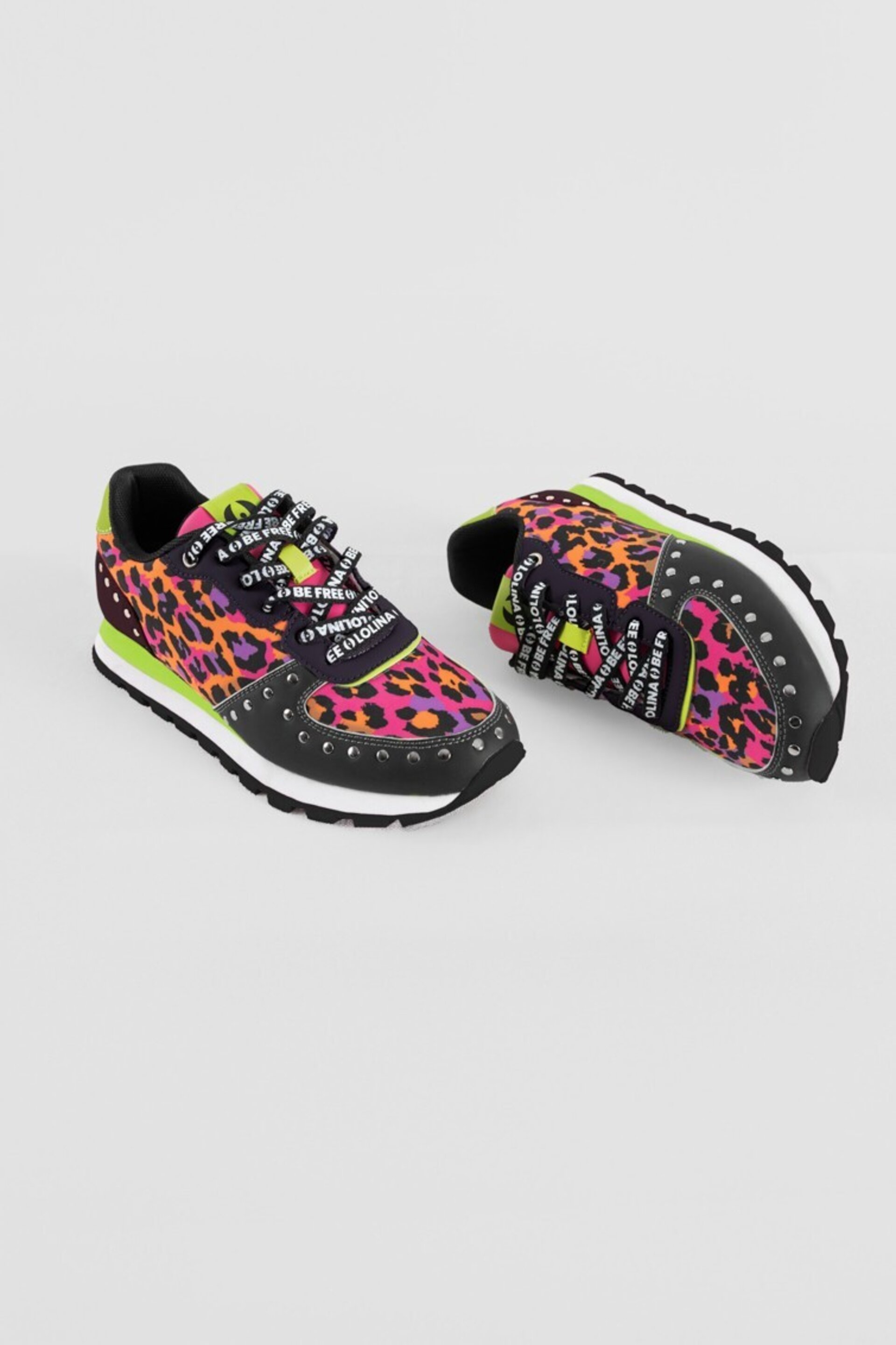 Sneakers estampadas de animal print caótica de lolina - 3