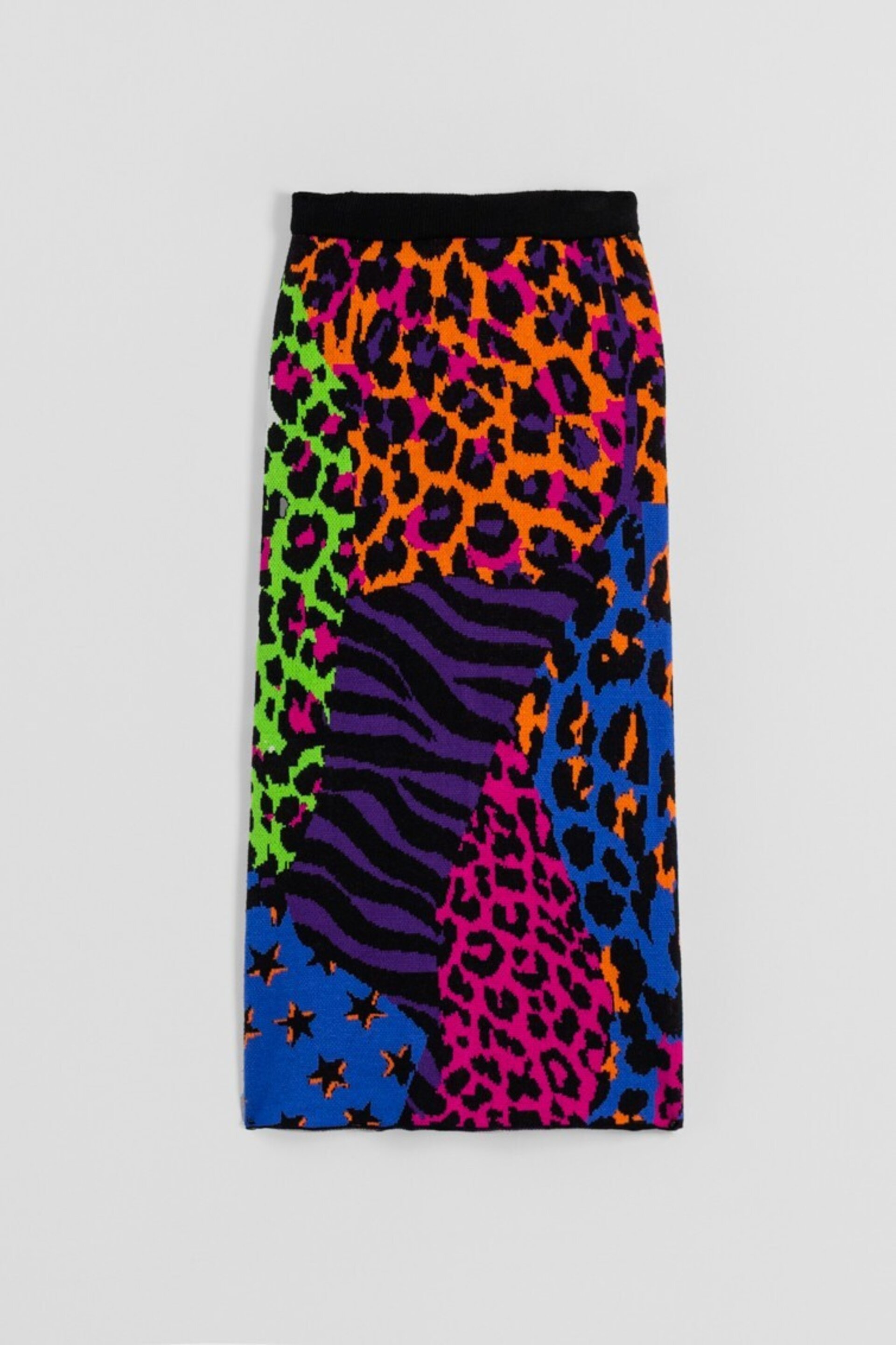 Falda. Tejido de estampado variado de animal print caótica lolina - 3