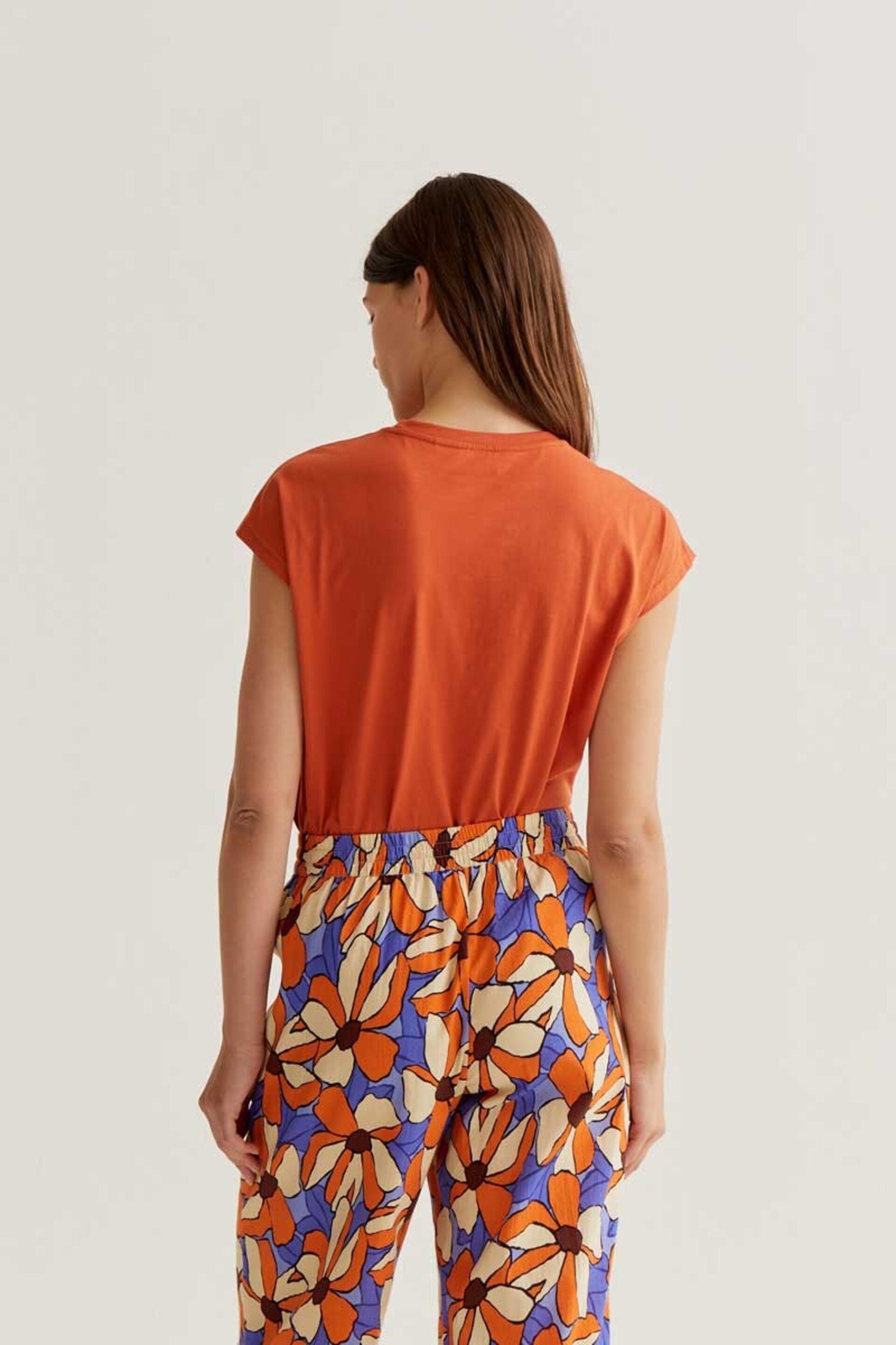 Camiseta básica 100% algodón naranja compañía fantástica - 5