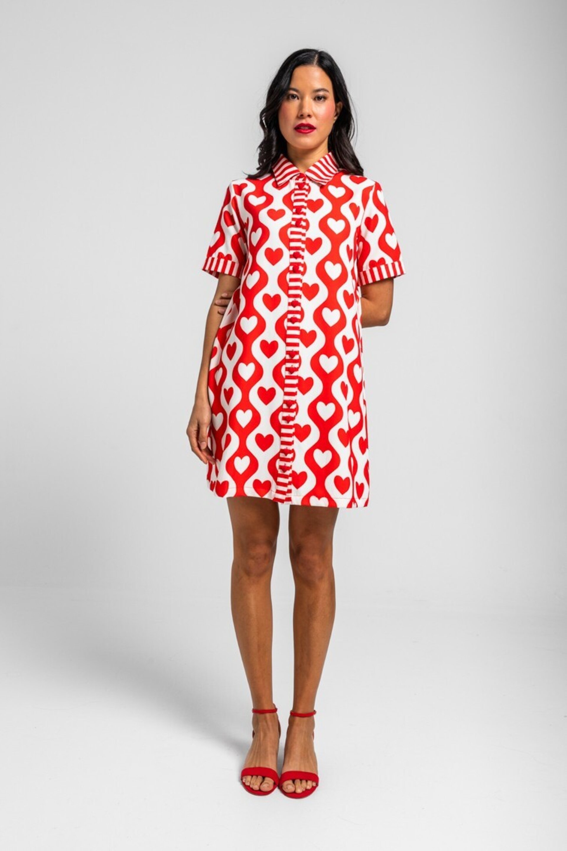 Vestido camisero corto lady-more amor por favor de lolina - 2