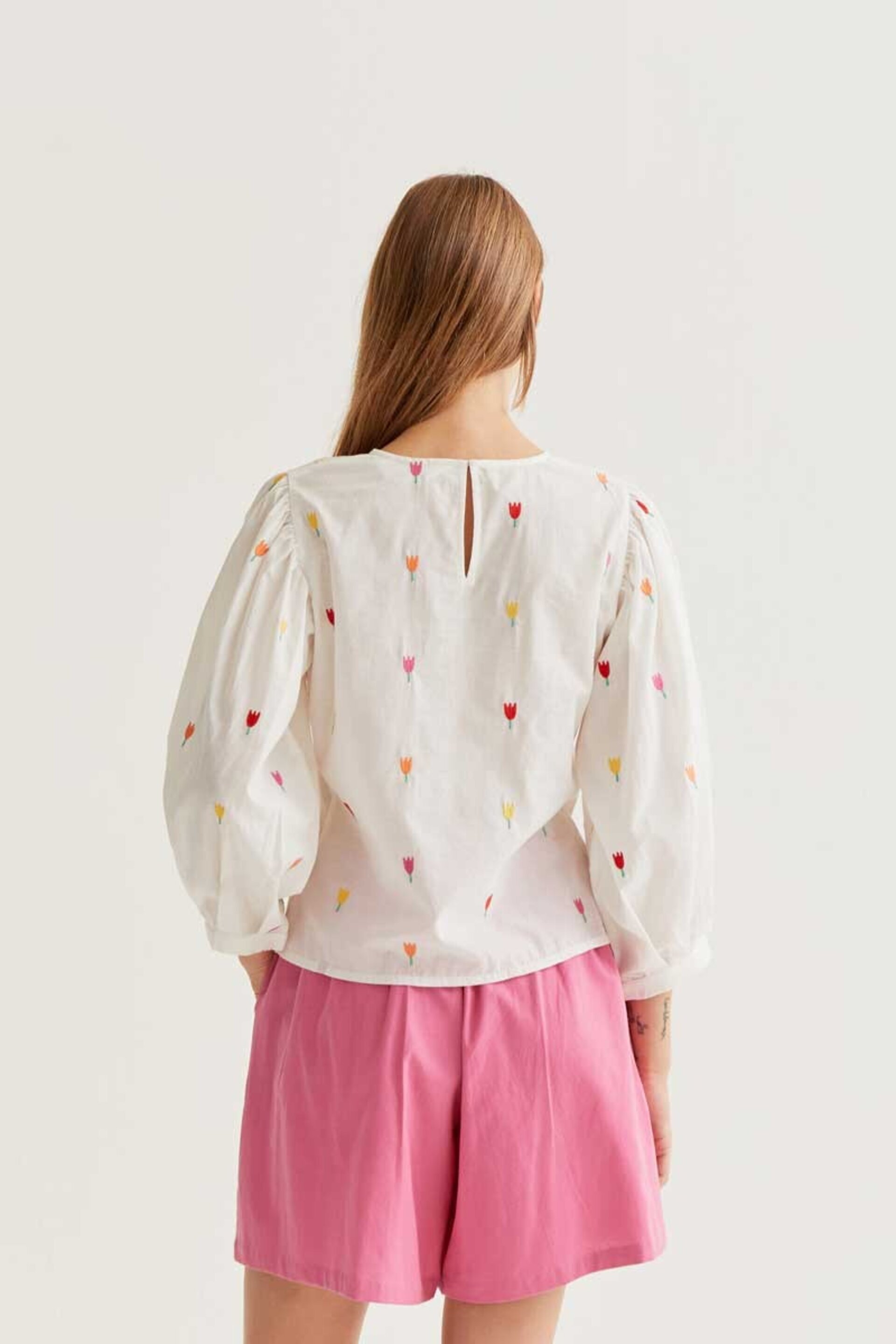 Top 100% algodón con estampado multi tulip compañía fantástica - 4