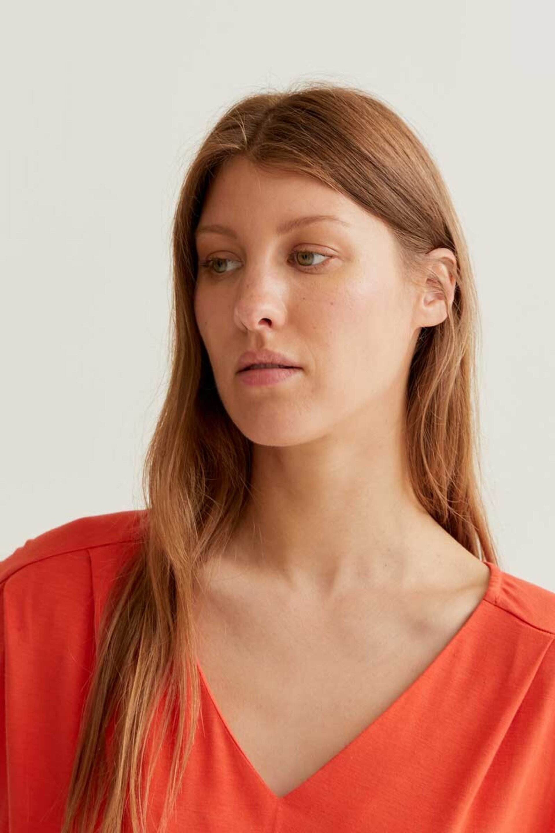 Camiseta naranja manga sisa compañía fantástica - 4