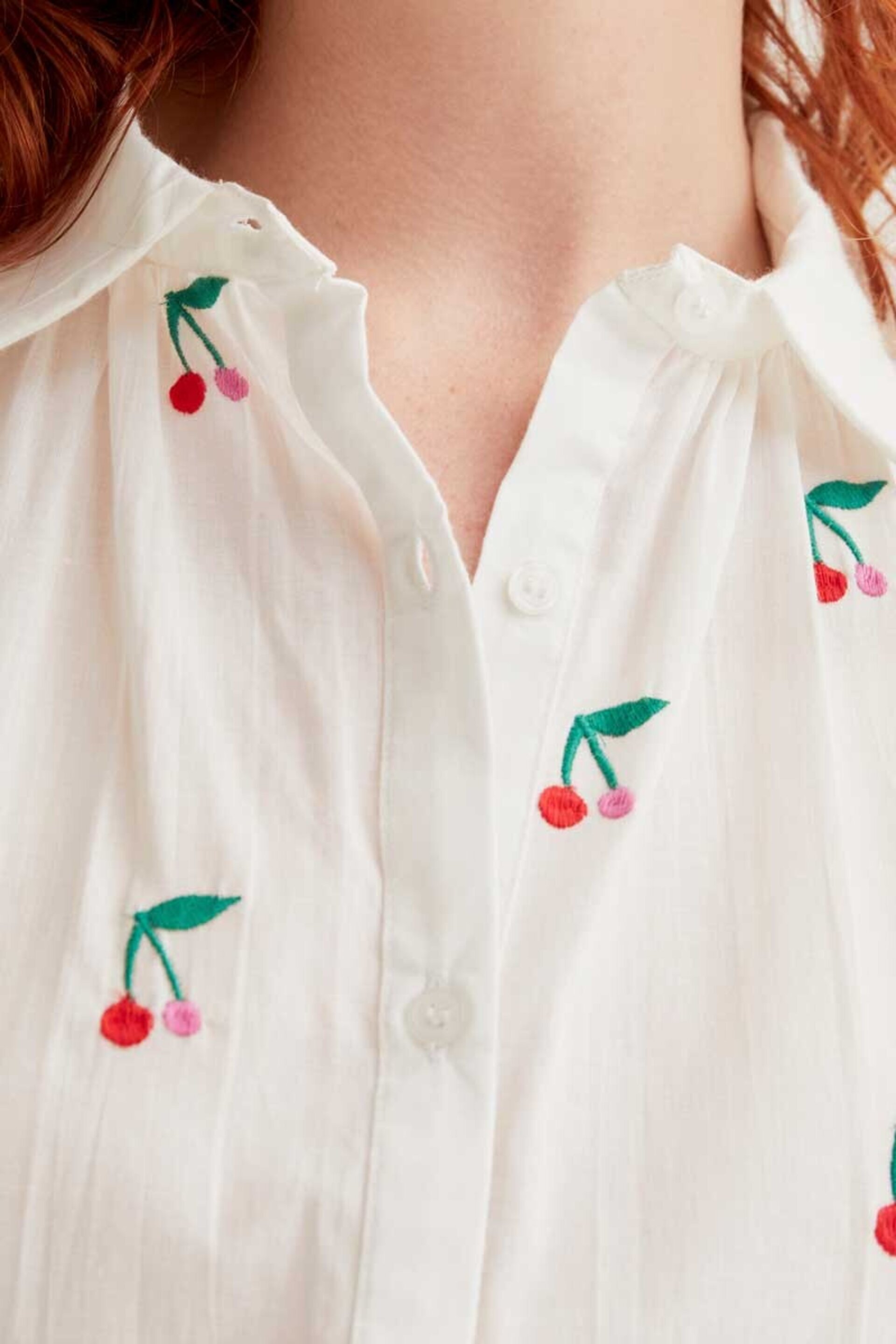 Camisa con estampado white cherries compañía fantástica - 2