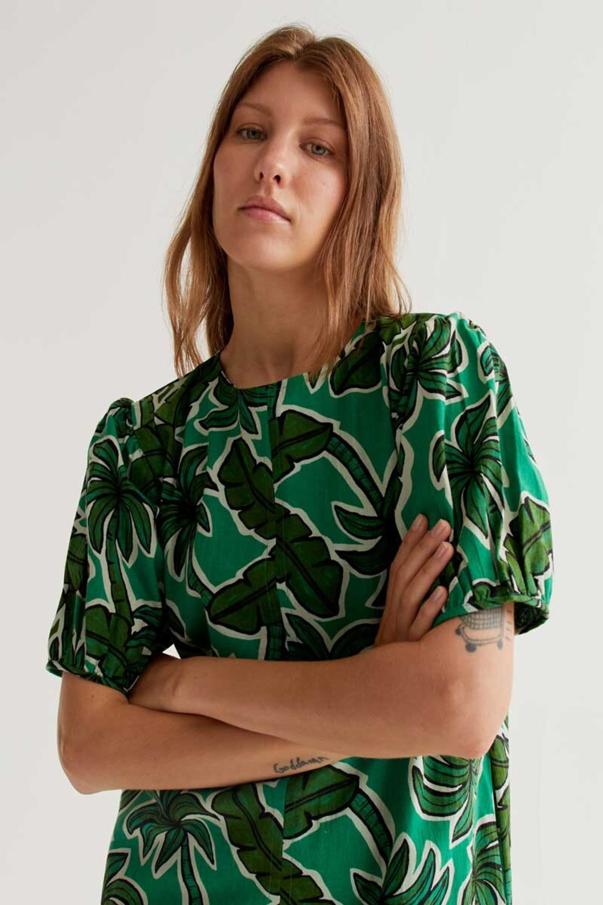 Vestido corto con estampado Palm tree compañía fantástica - 3