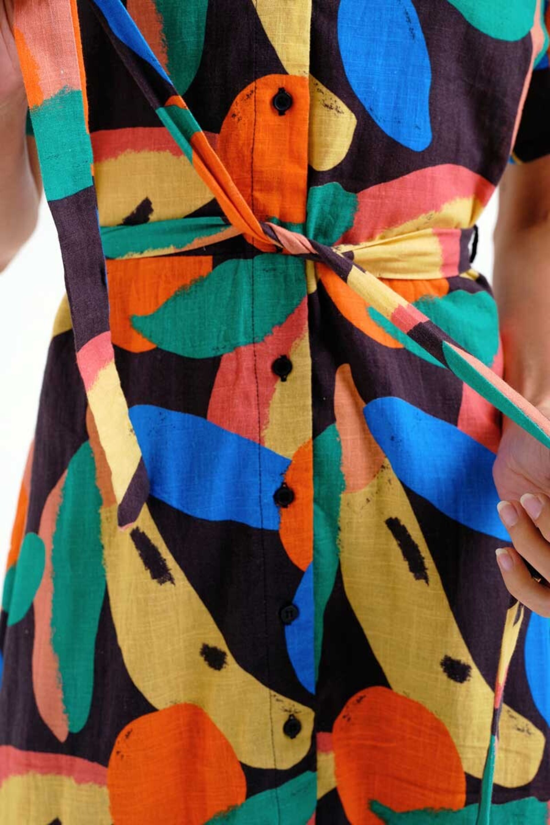 Vestido corto con estampado tutti frutti big compañía fantástica - 4