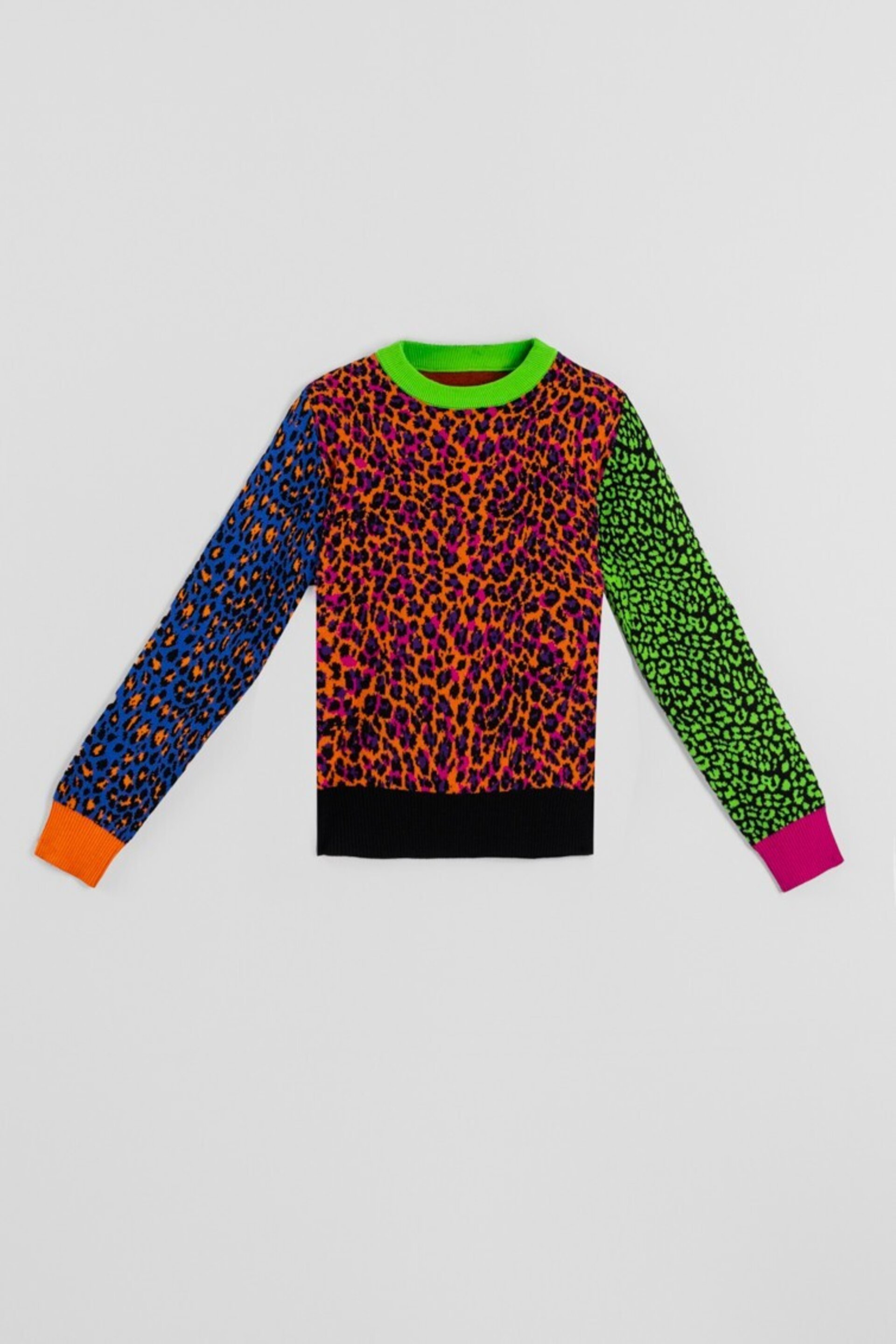 Suéter ajustado de estampado variado de animal print-caótica de Lolina - 6