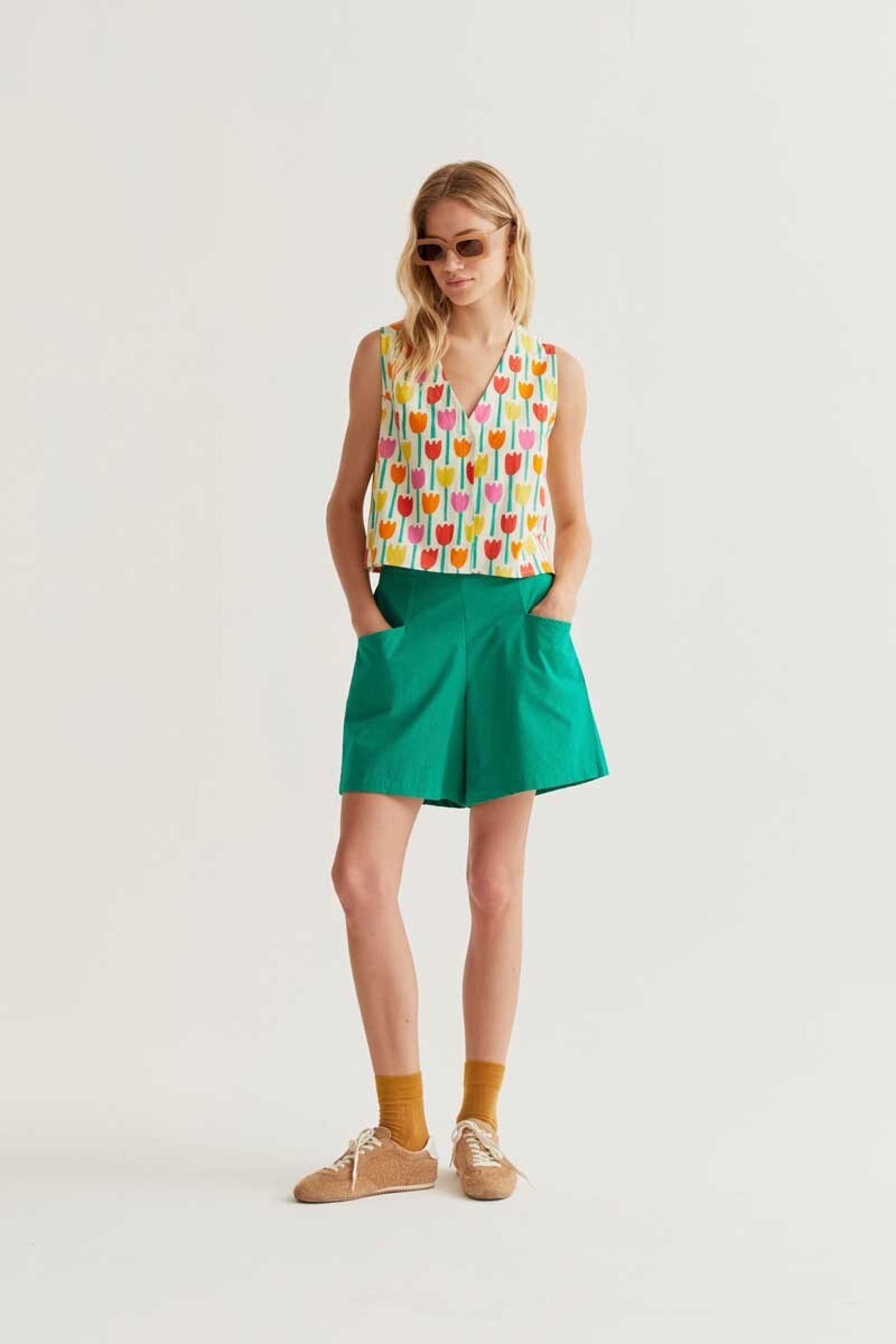 Chaleco con estampado tulipa compañía fantástica - 2