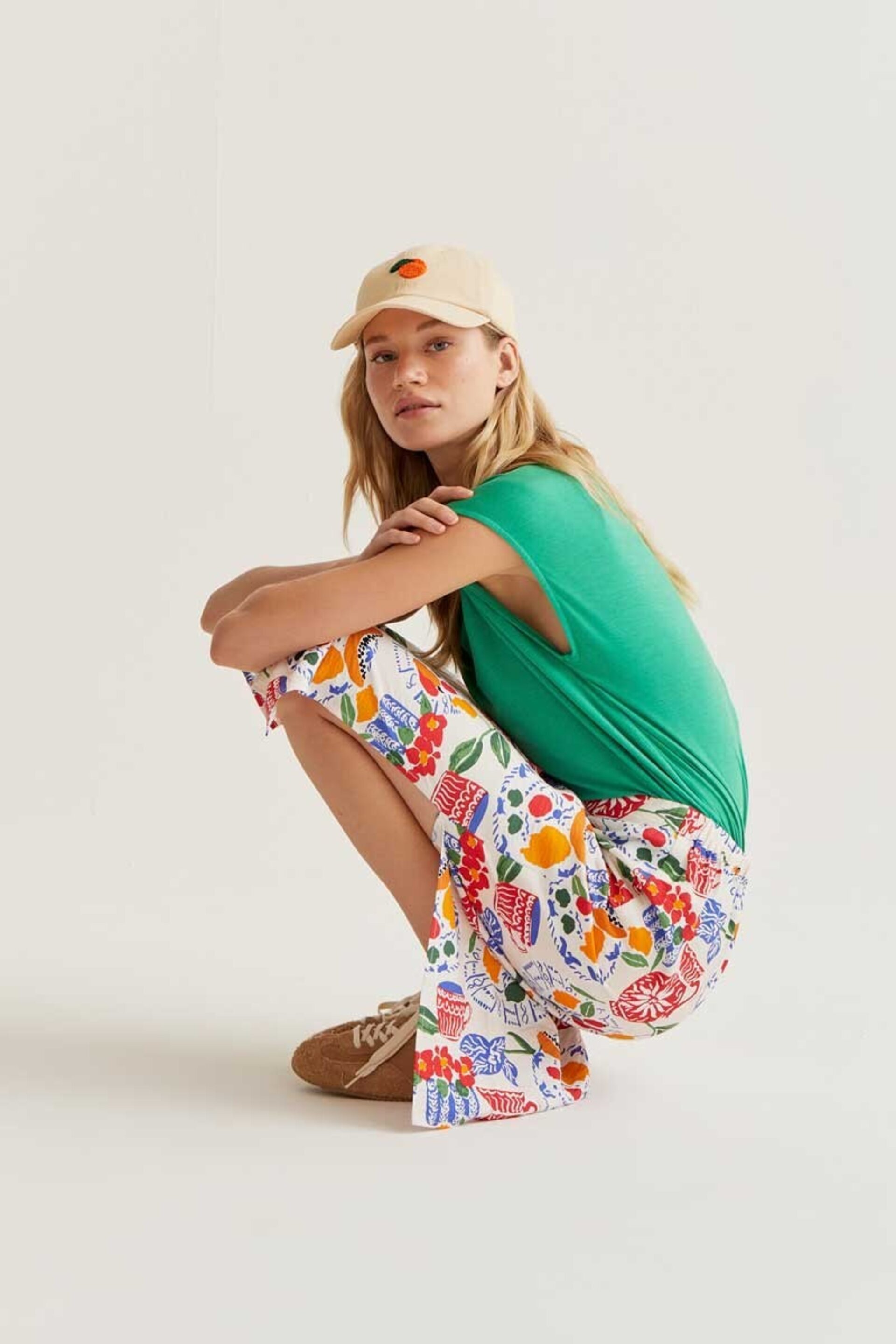 Camiseta verde manga sisa compañía fantástica - 4