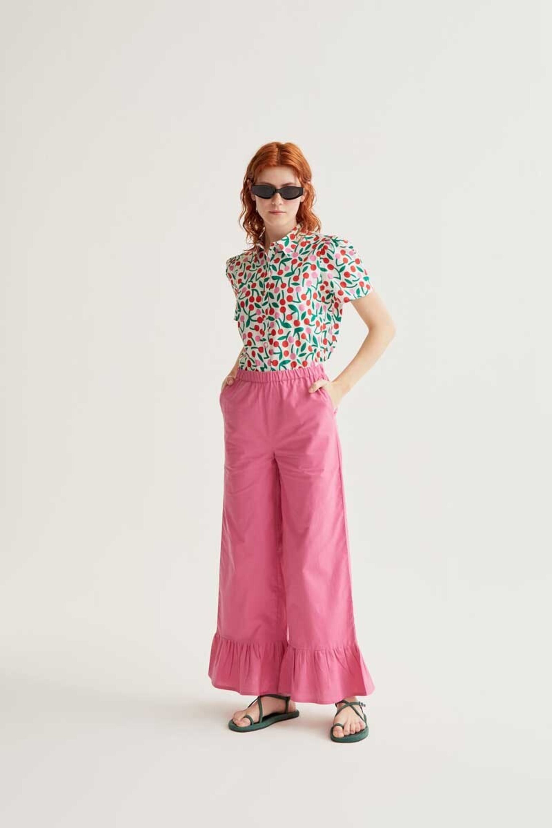 Camisa con estampado guinda compañía fantástica - 2