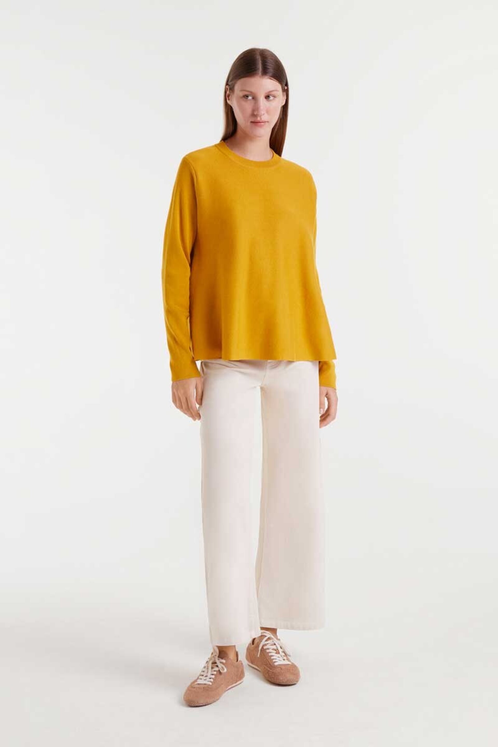 Jersey de punto evasé mostaza compañía fantástica - 3