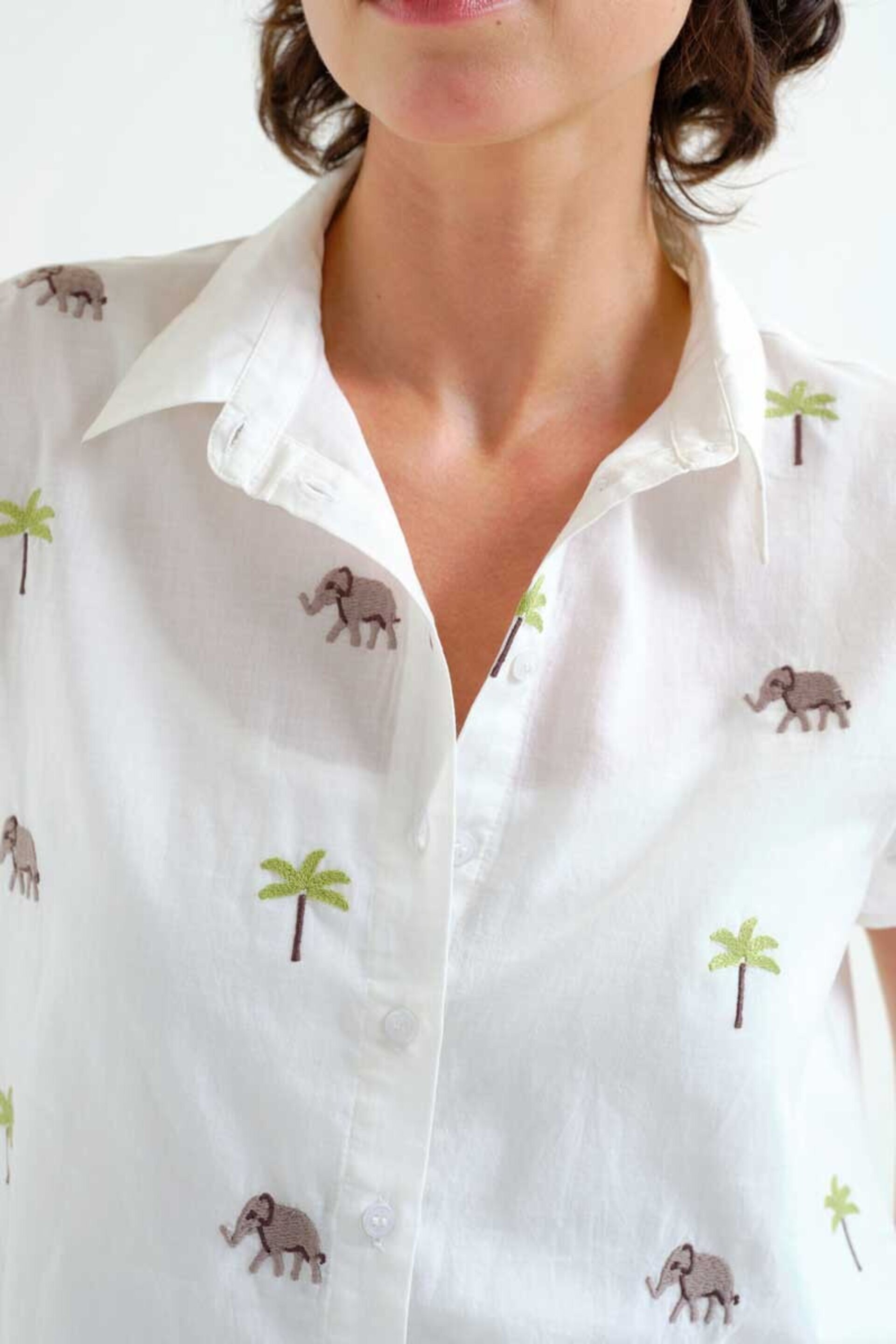 Camisa con estampado elefante y palmera compañía fantástica - 2