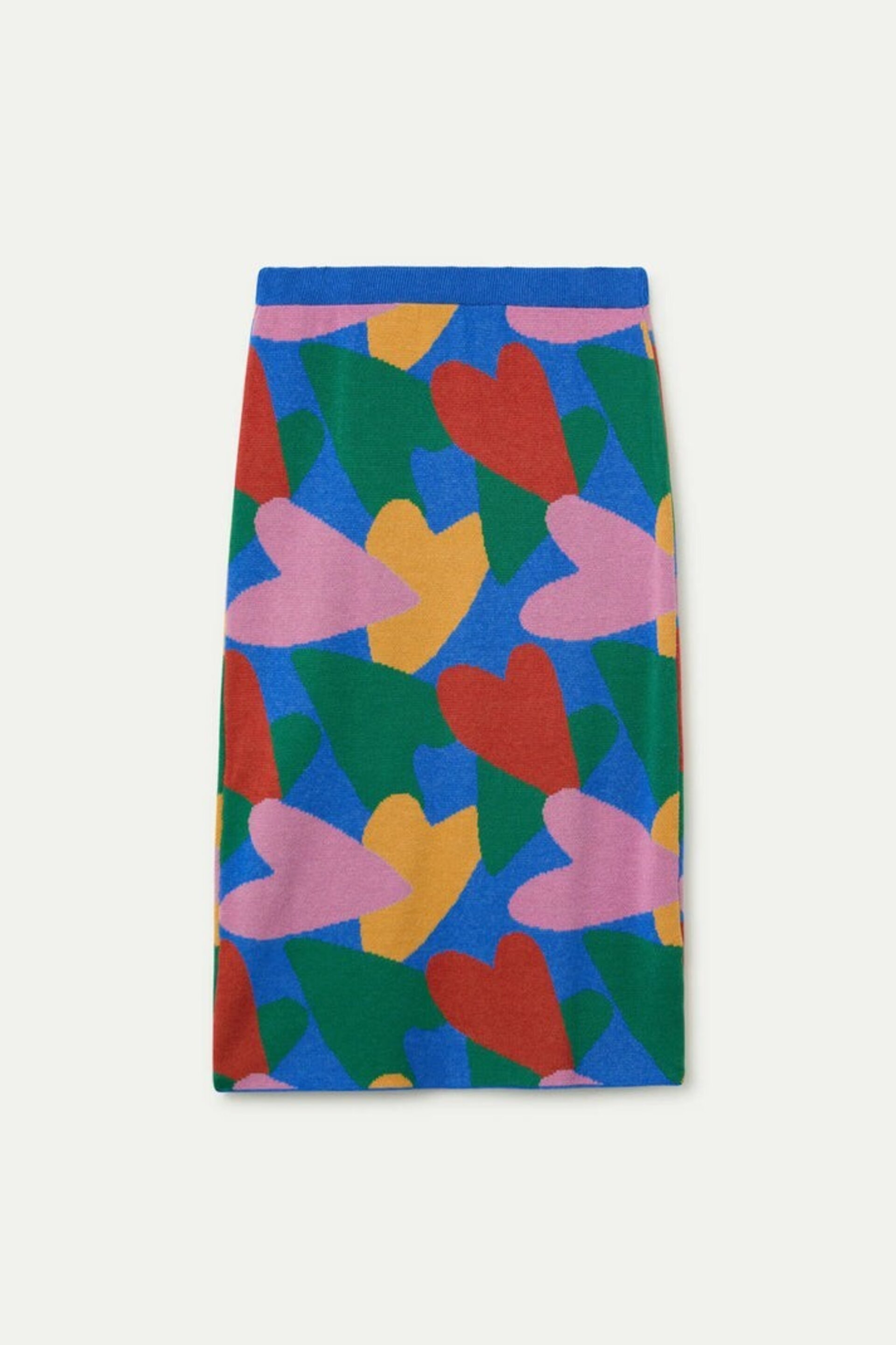 Falda midi de punto con estampado Cupido compañía fantástica - 5