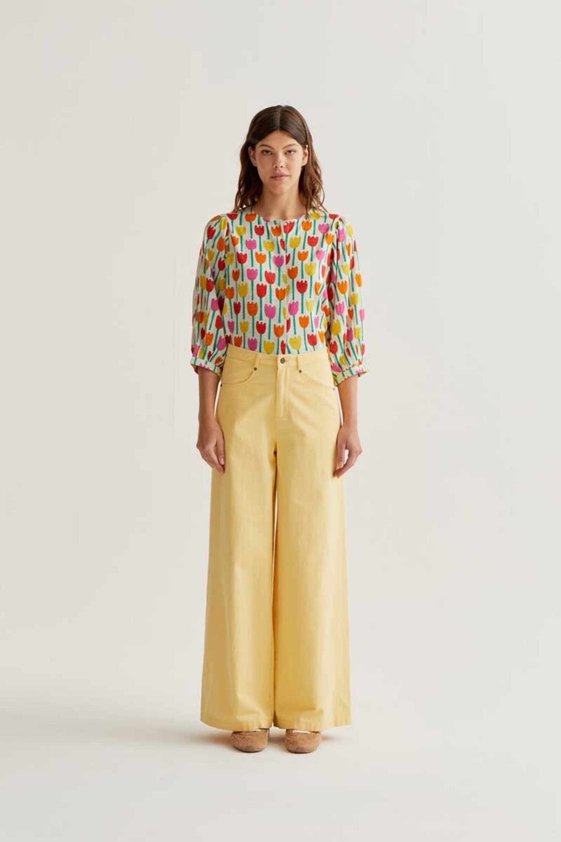 Camisa con estampado tulipa compañía fantástica - 2