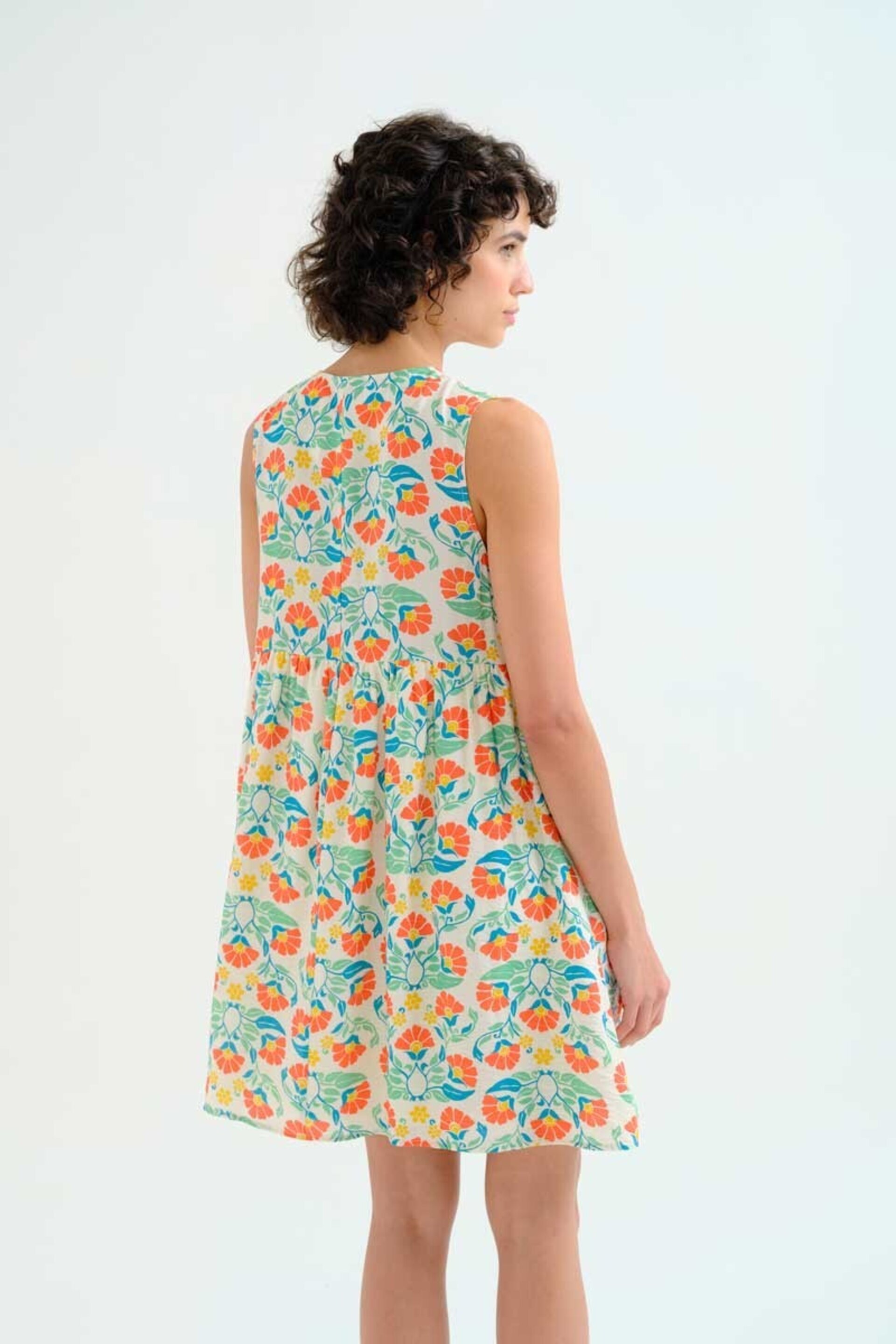 Vestido corto con estampado small Royal compañía fantástica - 5