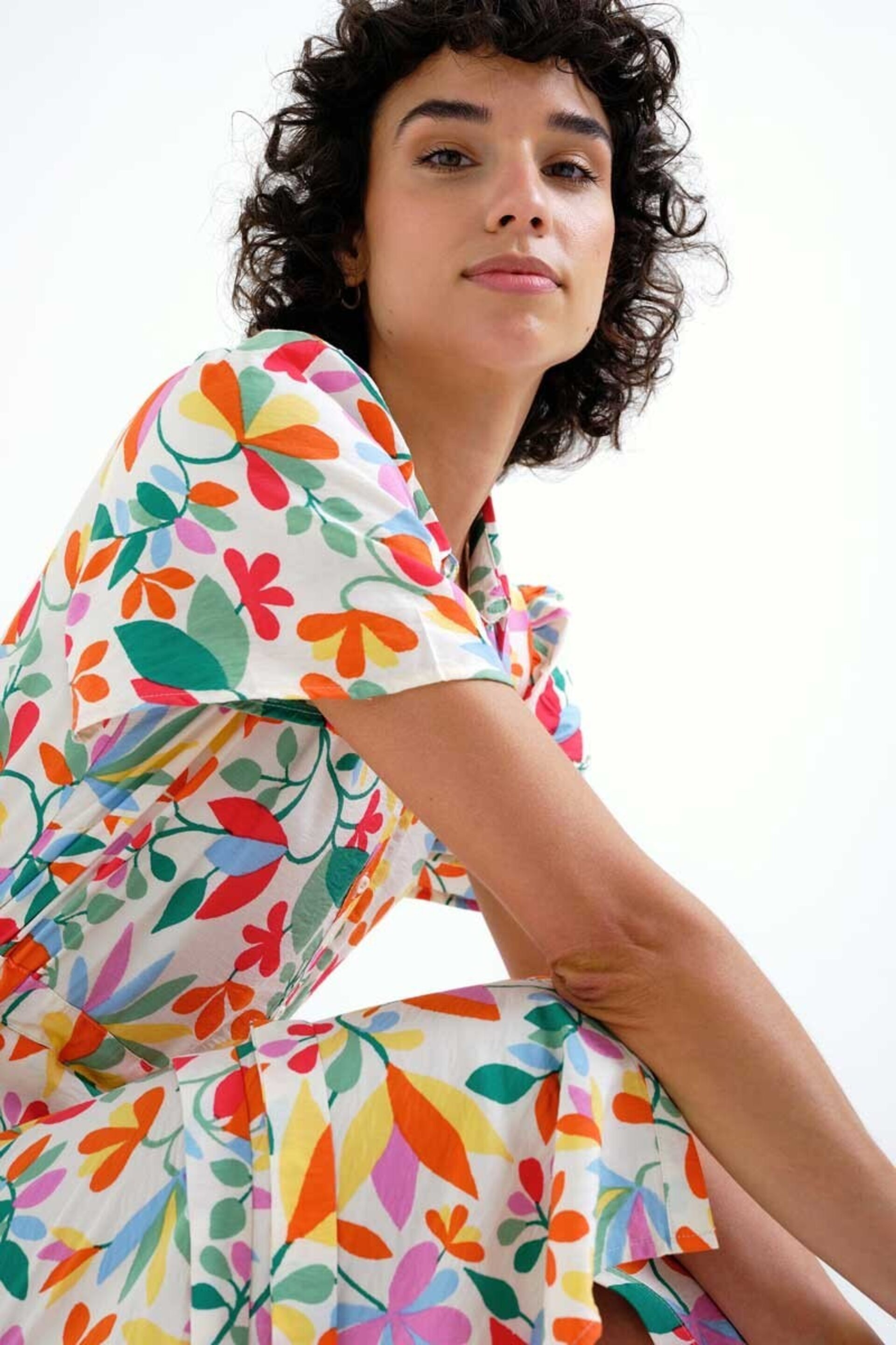 Vestido midi con estampado lotto compañía fantástica - 2