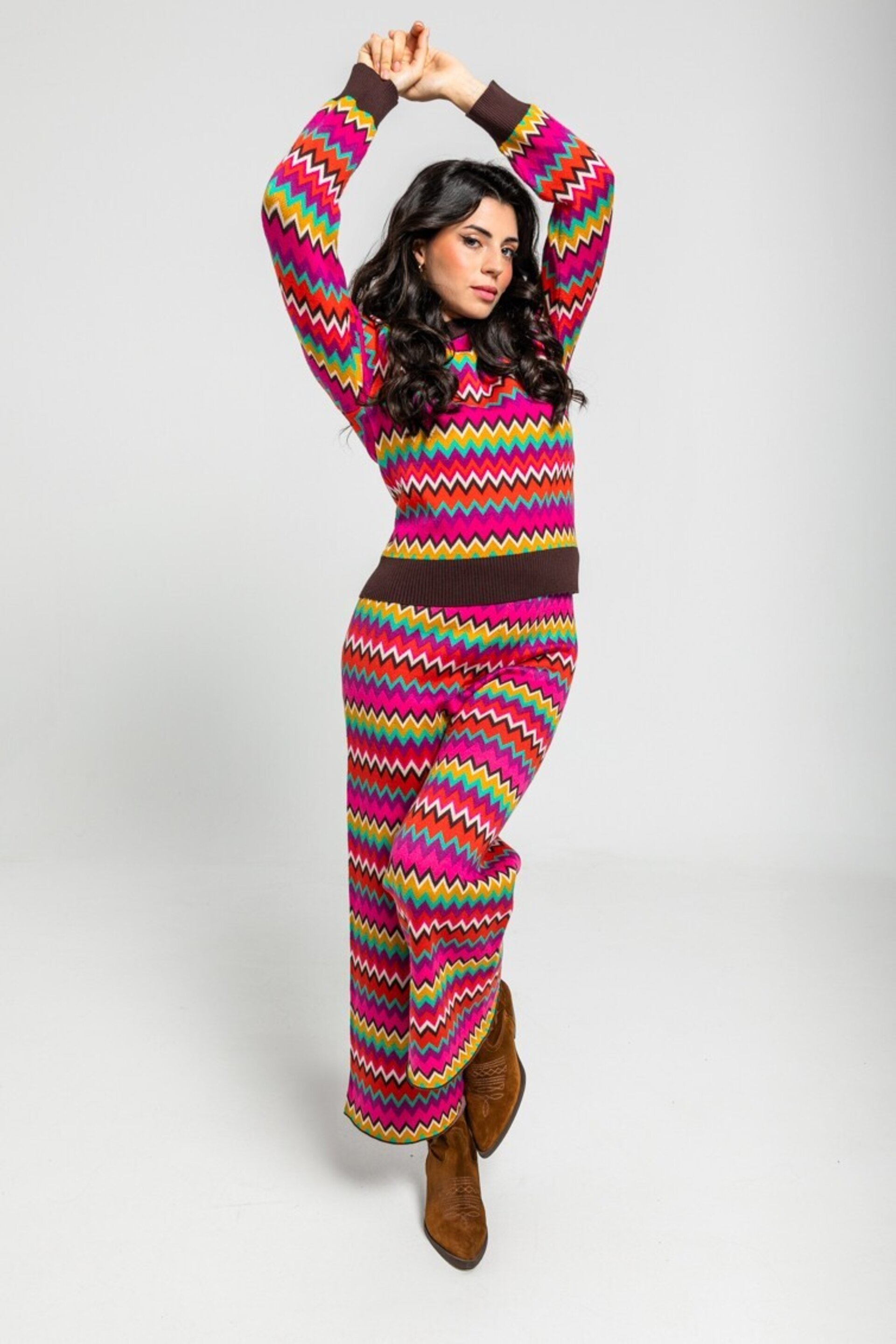 Suéter ajustado estampado espiga freedoom lolina - 2